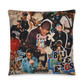 Blue Pesos Pillow